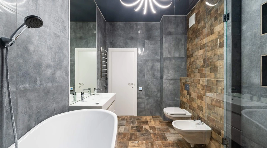 stone look bathroom tiles